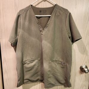 Figs Olive Green Scrub Top